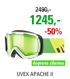 UVEX APACHE II, transculent mat/glow green S5506310722