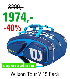 Wilson Tour V 15 Pack Blue