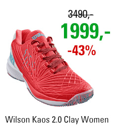 Wilson Kaos 2.0 Clay Women Fiery Coral