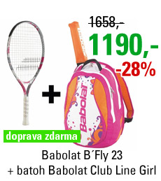 Babolat B´Fly 23 2015+ Babolat Club Line Backpack Girl