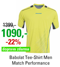 Babolat Tee-Shirt Men Match Performance Yellow 2015