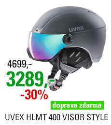 UVEX HLMT 400 VISOR STYLE titanium mat S566215500