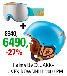 UVEX JAKK+ Blue + UVEX DOWNHILL 2000 PM