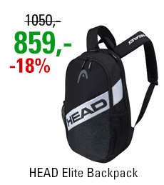 HEAD Elite Backpack Black/White 2022