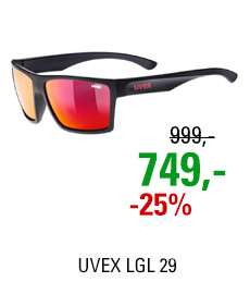 UVEX LGL 29, BLACK MAT/MIR. RED (2213) 2022