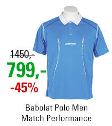 Babolat Polo Men Match Performance Blue 2014