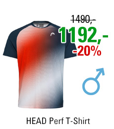 HEAD Perf T-Shirt Men Print/Tangerine