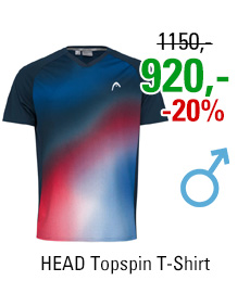 HEAD Topspin T-Shirt Men Dark Blue/Print