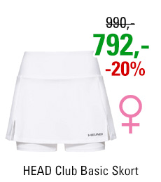 HEAD Club Basic Skort Women White