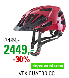 UVEX QUATRO CC, DARK RED - BLACK MAT 2022
