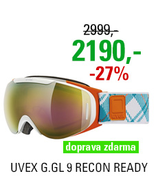 UVEX G.GL 9 RECON READY, white orange dl/ltm gold S5507001126
