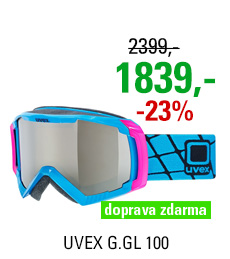 UVEX G.GL 100, cyan shiny/ltm silver S5506274026