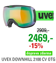 UVEX DOWNHILL 2100 CV OTG black mat/mir green colorvision orange S5503922630 22/23