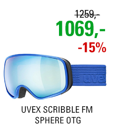 UVEX SCRIBBLE FM SPHERE OTG blue/mir blue clear S5505824030 22/23