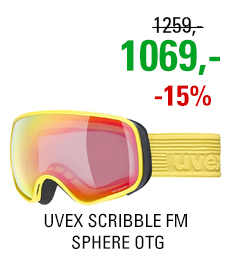UVEX SCRIBBLE FM SPHERE OTG yellow/mir rainbow clear S5505826030 22/23