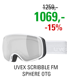 UVEX SCRIBBLE FM SPHERE OTG white/mir silver clear S5505821030 22/23