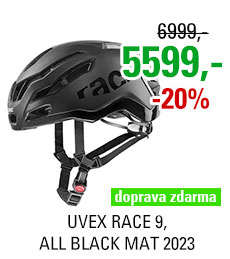 UVEX RACE 9, ALL BLACK MAT 2023