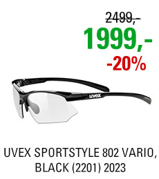 UVEX SPORTSTYLE 802 VARIO, BLACK (2201) 2023