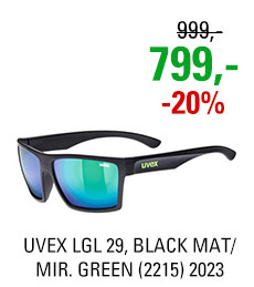 UVEX LGL 29, BLACK MAT/ MIR. GREEN (2215) 2023