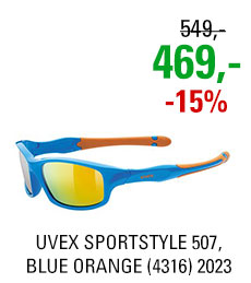 UVEX SPORTSTYLE 507, BLUE ORANGE (4316) 2023