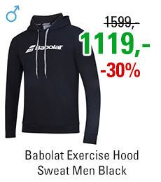 Babolat Exercise Hood Sweat Men Black