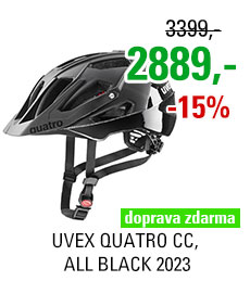 UVEX QUATRO CC, ALL BLACK 2023