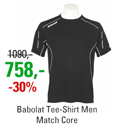 Babolat Tee-Shirt Men Match Core Black 2015