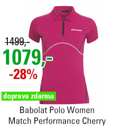 Babolat Polo Women Match Performance Cherry Red 2015