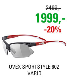 UVEX SPORTSTYLE 802 VARIO, BLACK RED WHITE (2301) 2023