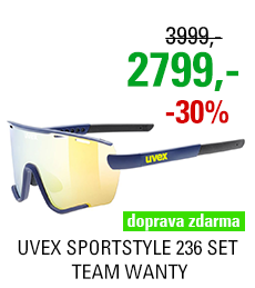 UVEX SPORTSTYLE 236 SET TEAM WANTY, BLUE MAT (4416) 2023