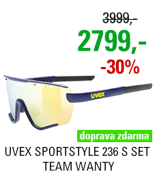 UVEX SPORTSTYLE 236 S SET TEAM WANTY, BLUE MAT (4416) 2023