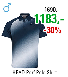 HEAD Perf Polo Shirt Men Dark Blue/Print