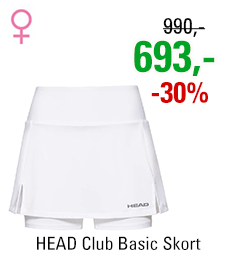 HEAD Club Basic Skort Women White