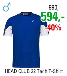HEAD CLUB 22 Tech T-Shirt Men Royal