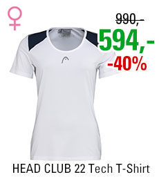 HEAD CLUB 22 Tech T-Shirt Women White/Dark Blue