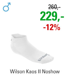 Wilson Kaos II Noshow Socks White