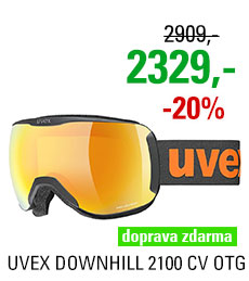 UVEX DOWNHILL 2100 CV OTG black mat/mir orange colorvision yellow S5503922430 23/24