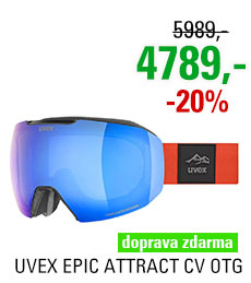 UVEX EPIC ATTRACT CV OTG black mat/mir blue smoke S5506602230 23/24