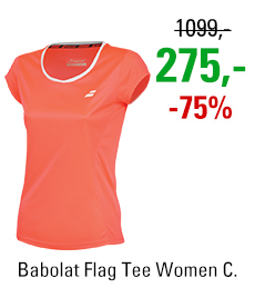 Babolat Flag Tee Women Core Club Red