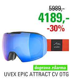 UVEX EPIC ATTRACT CV OTG black mat/mir blue smoke S5506602230 23/24