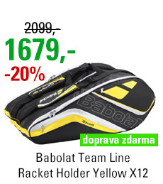 Babolat Team Line Racket Holder Yellow X12 2016