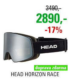 HEAD HORIZON RACE black + SPARE LENS 23/24