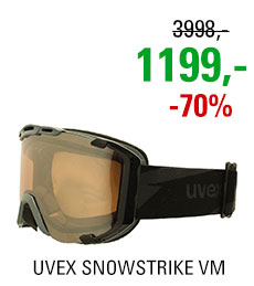 UVEX SNOWSTRIKE VM darkgrey/ltm silver, vario/clear S5504172023