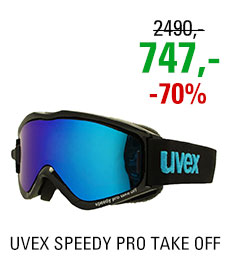 UVEX SPEEDY PRO TAKE OFF black-blue/ltm green, lgl/clear S5538230226