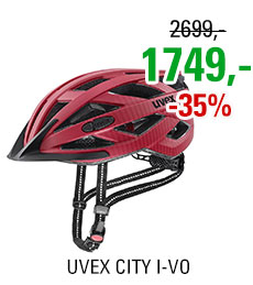 UVEX CITY I-VO, RUBY RED MAT 2024