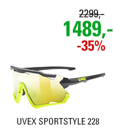 UVEX SPORTSTYLE 228, BLACK LIME MAT (2616) 2024