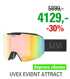 UVEX EVIDNT ATTRACT V OTG S black mat dl/mir rainbow contrastview yellow S5506732130 24/25