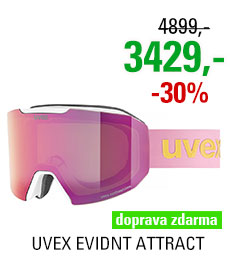 UVEX EVIDNT ATTRACT WE CV OTG white mat/mir rose green S5506701031 24/25
