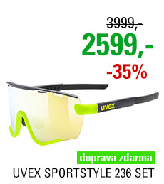 UVEX SPORTSTYLE 236 SET, BLACK LIME MAT (2616) 2025