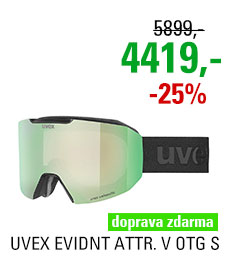 UVEX EVIDNT ATTRACT V OTG S black mat dl/mir green contrastview yellow S5506732230 25/26
